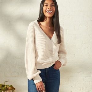 UpWest Weekend Wrap Sweater in Casual Oatmeal